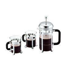 Haonai 600ml coffee press 2 coffee cups french press set french coffee set french coffee press set